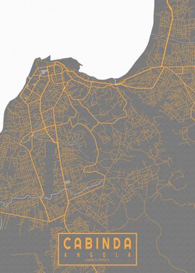 Cabinda City Map Bauhaus