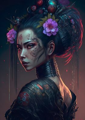 Cyberpunk Geisha