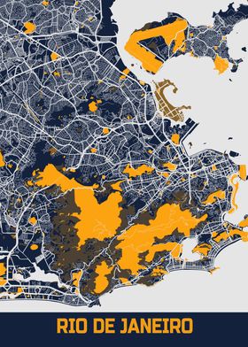 Rio De Janeiro City Map