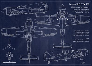 Fw190 Captured Blueprint