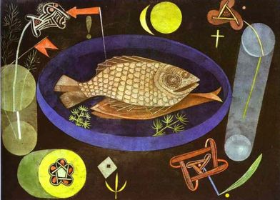 around fish 1926 by Klee