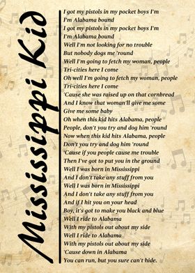 Mississippi Kid Lyrics