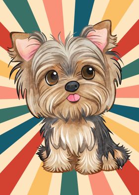 Cute Yorkshire Terrier Dog