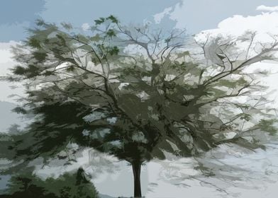 Tree in Watercolors