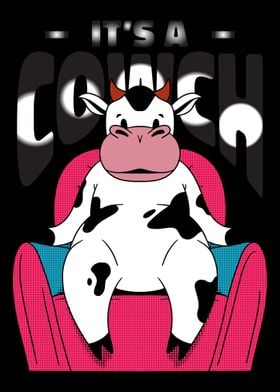 Its a cowch farmer sittin