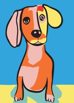 Dachshund Portrait Poster