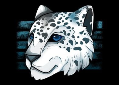 Snow Leopard American Flag