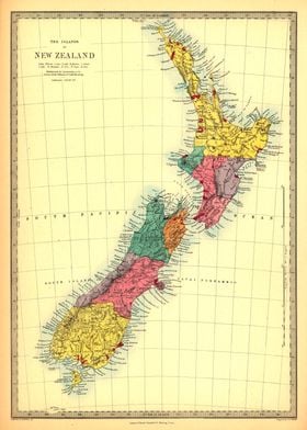 New Zealand map