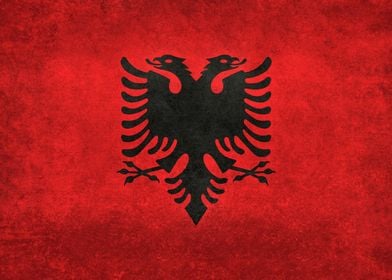 Albanian Flag of Albania 