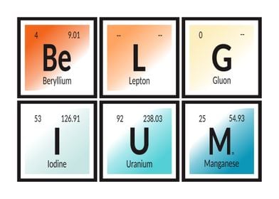 Belgium Periodic Table