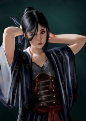 Beautiful Japan Girl Art