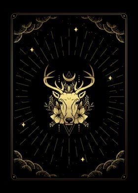 Tarot deer head