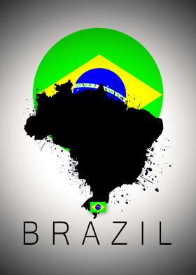 Brazil moon map