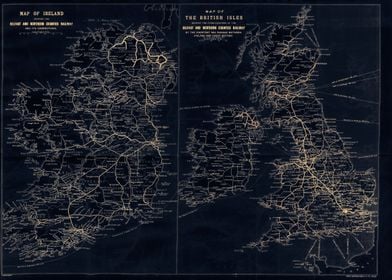 Ireland British Isles map