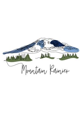 Mountain Rainier Art