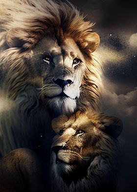 Lion Father Lion Son