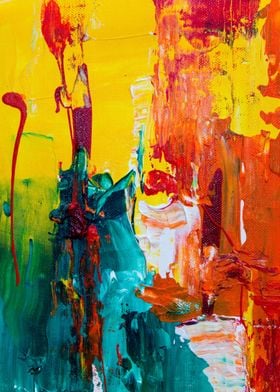 Lively abstract painting