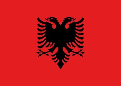 Albanian Flag of Albania