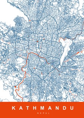 Map KATHMANDU NEPAL