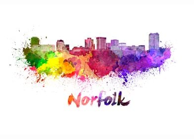 Norfolk skyline