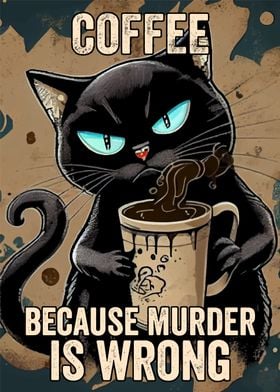 Black Cat Coffee Funny