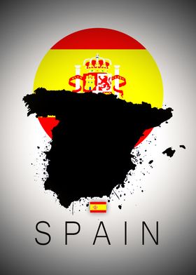 Spain moon map