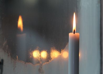 Candle Light Reflection