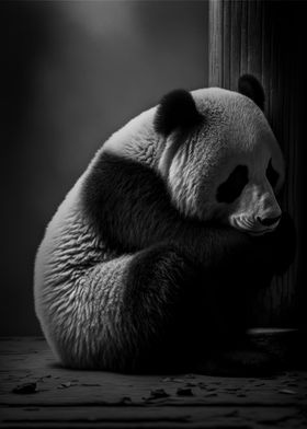 Sad Panda Is Waiting