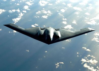 B2 over the Pacific Ocean