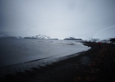 Cold landscape Antarctica