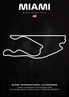 F1 Miami circuit map