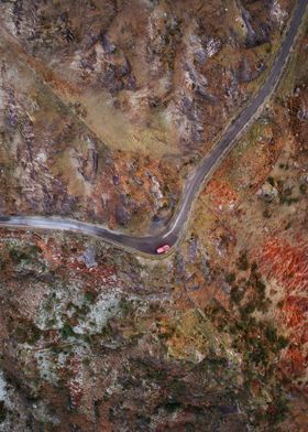 Mountain road bend