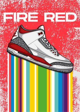 Fire Red Shoe