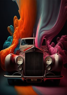 Rolls Royce futuristic art