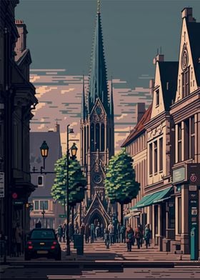 Aarhus Pixel art