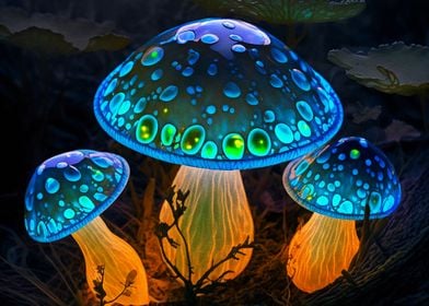 Neon Mushroom