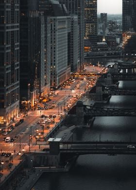 Downtown and Chicago River