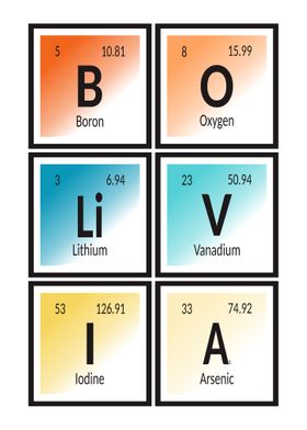 Elements of Bolivia