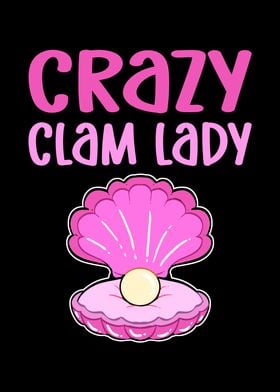 Crazy Clam Lady Seashell