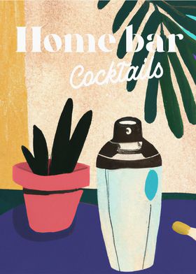 Home Bar Cocktails Art