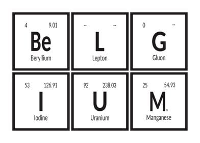 Belgium Periodic Table