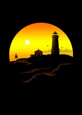 Lighthouse Sundown