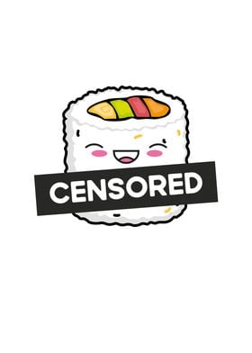 Funny censored white maki