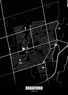 Bradford Canada Dark Map