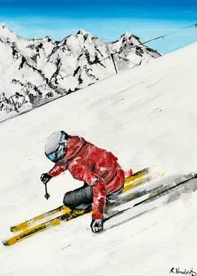The Red Skier