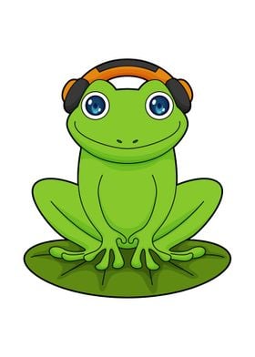 Frog Headphone Music