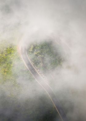 Foggy Road on Madeira