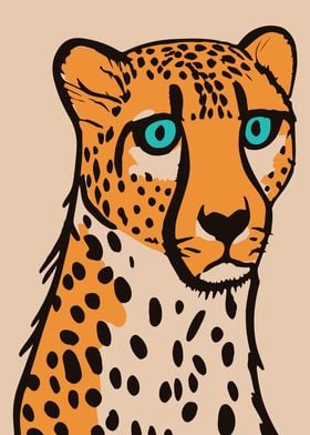 Moody Cheetah Portrait