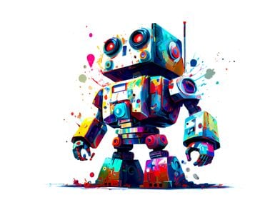 Cute Colourful Robot