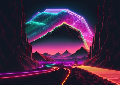 Synthwave Mountains